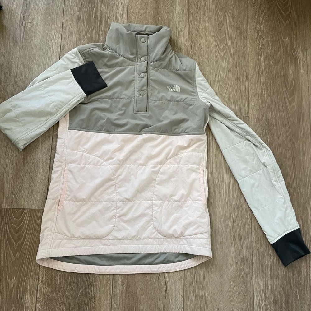 The North Face half button up